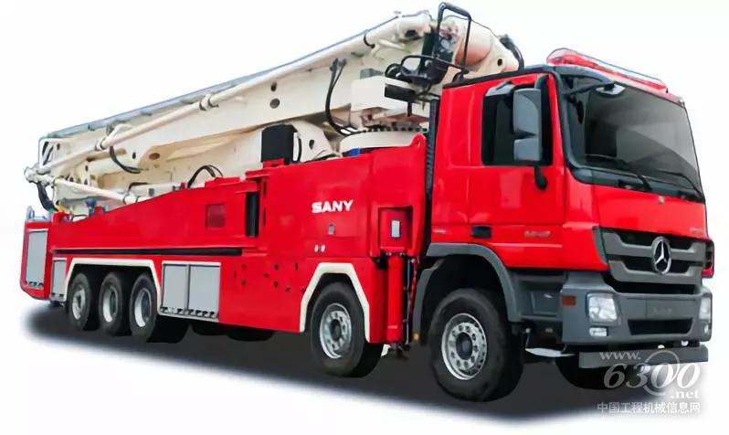 62米三一大跨度举高喷射消防车