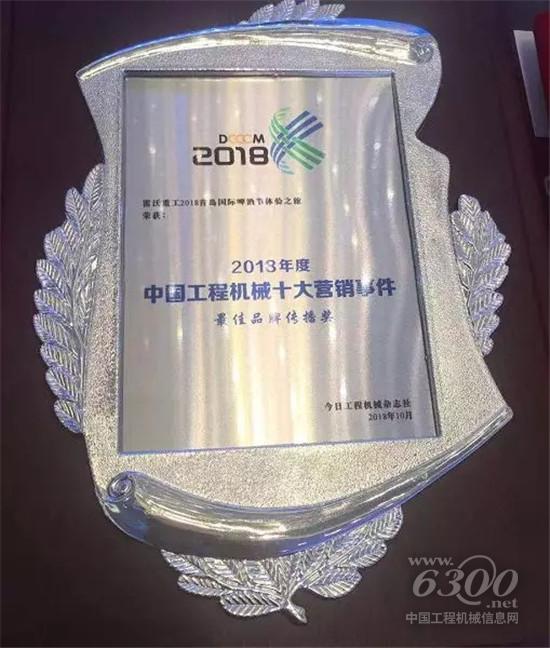 雷沃获得最佳品牌传播奖