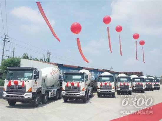 中联重科4.0搅拌车批量开赴广东
