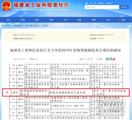 漳浦盛新上榜“福建省级智能制造重点项目”