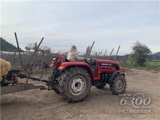 智利用户卡洛旺斯和他的雷沃704拖拉机