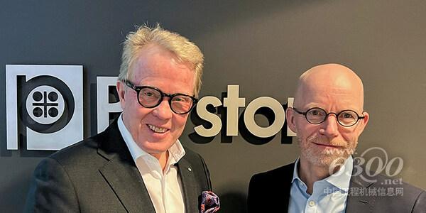 图片说明:柏斯托集团现任首席执行官Jan Secher(左),柏斯托新任首席执行官Ib Jensen(右)