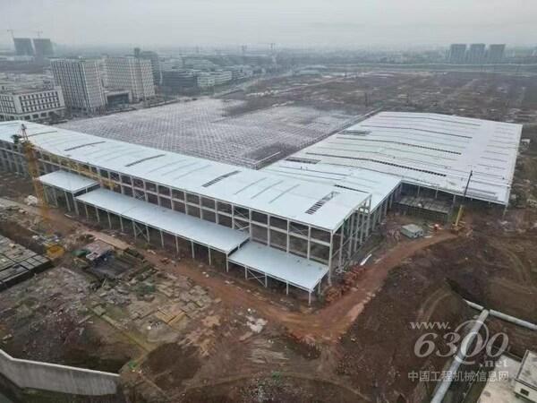 联合厂房施工现场,拍摄于2023年2月13日