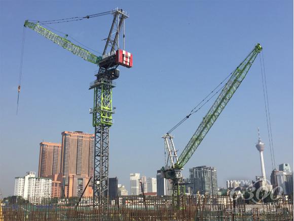 中联重科新涂装塔机L500海外首秀