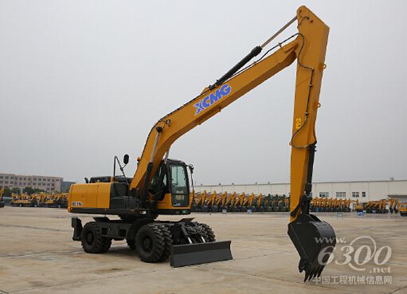 徐工XE210WLL加长臂轮式<a href=//product.d1cm.com/wajueji/ target=_blank>挖掘机</a>