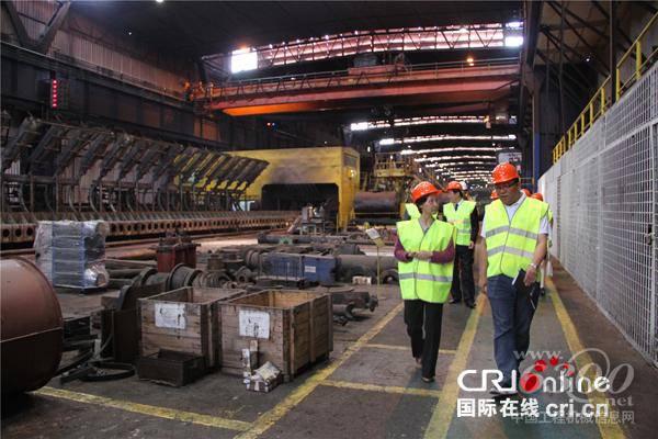 国际商务官员研修学院代表团参观钢厂冷轧车间
