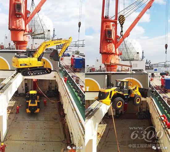 柳工设备登上雪龙号科考船 再启新征程!