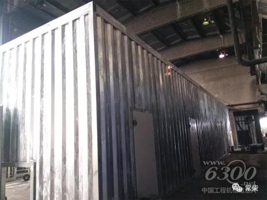 搭建完成的三井二线试车间降噪房