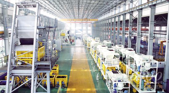 成套混凝土搅拌站总装车间