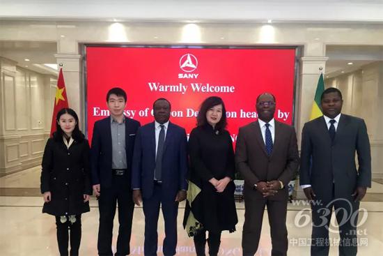 加蓬驻华大使访问三一,期待双方加速合作