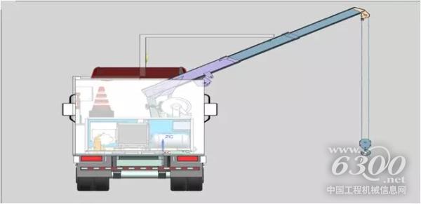 半折臂吊机服务工具车