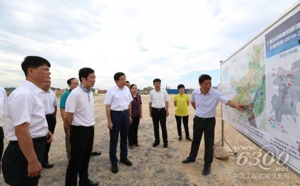 玉林市委书记黄海昆现场考察项目规划