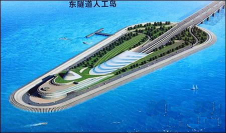 　东隧道人工岛示意图