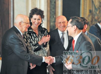 意大利总统为中联重科詹纯新颁奖