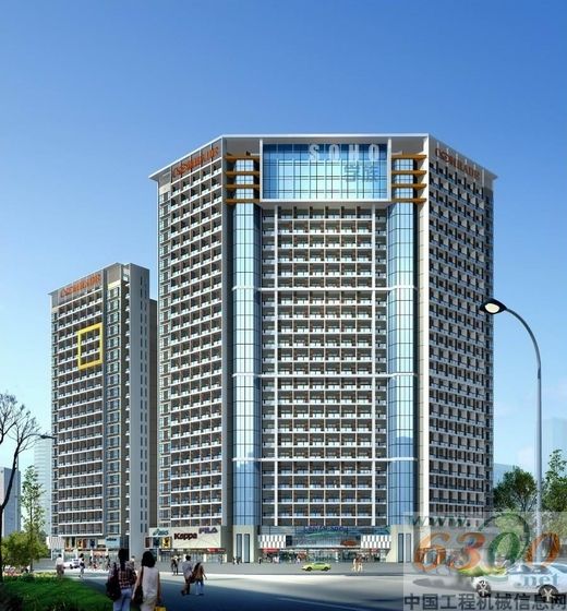 大学生公寓楼效果图