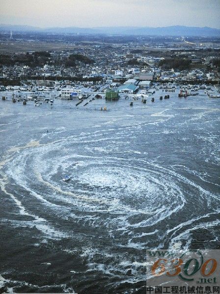 地震引发海底漩涡