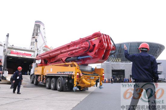 62米泵车登陆大阪港