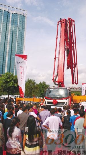 市民参观泵车 三一重工供图