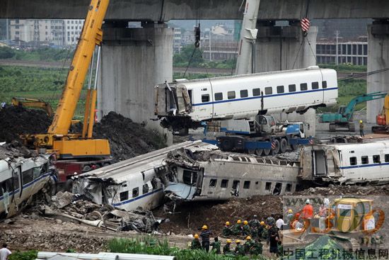 徐工,起重机,温州动车,救援