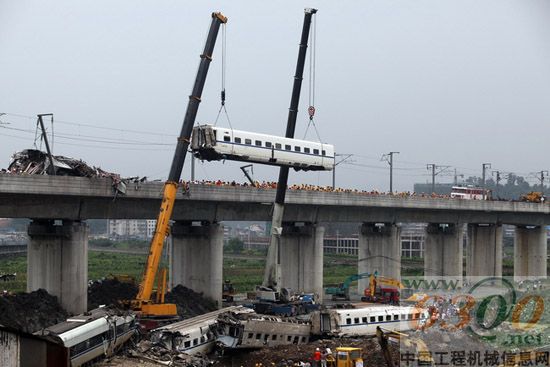 徐工,起重机,温州动车,救援