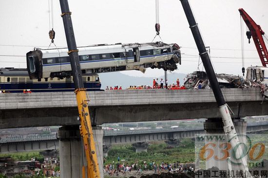 徐工,起重机,温州动车,救援