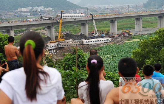 徐工,起重机,温州动车,救援