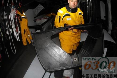 阿布扎比队破损的隔水壁