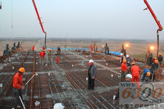 大西客专平遥特大桥系杆拱系梁施工进入冲刺阶段