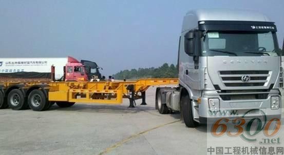 上依红公司4×2牵引车参加定远甩挂试验