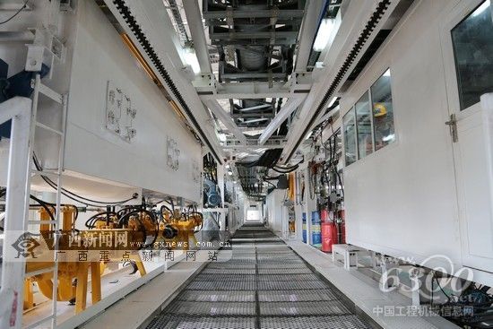 盾构机内部机构。南宁轨道公司供图